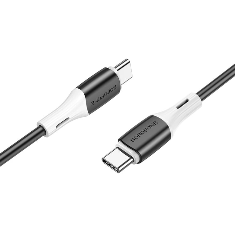 Borofone BX79 Type-C / USB-C to Type-C / USB-C 60W Silicone Sync Data Charging Cable, Length: 1m