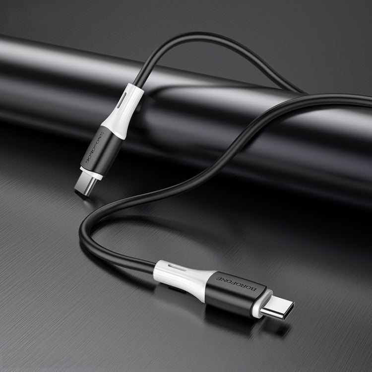 Borofone BX79 Type-C / USB-C to Type-C / USB-C 60W Silicone Sync Data Charging Cable, Length: 1m