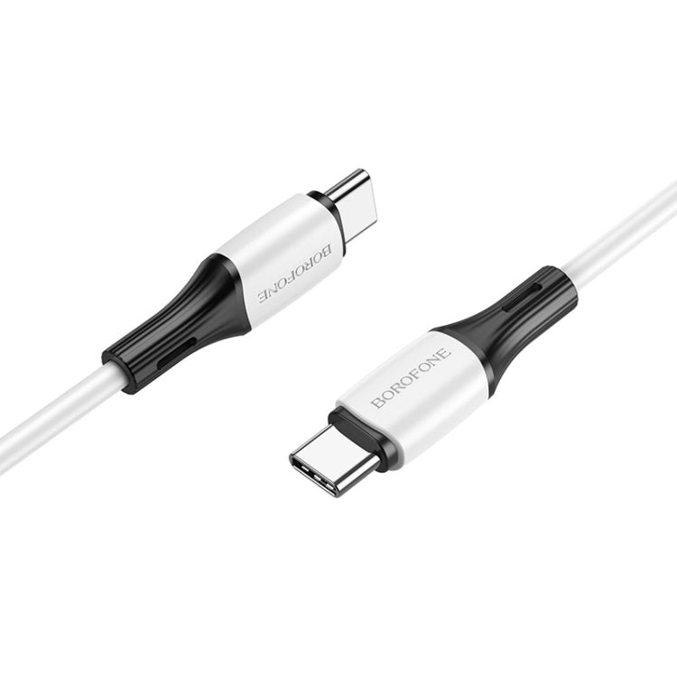 Borofone BX79 Type-C / USB-C to Type-C / USB-C 60W Silicone Sync Data Charging Cable, Length: 1m