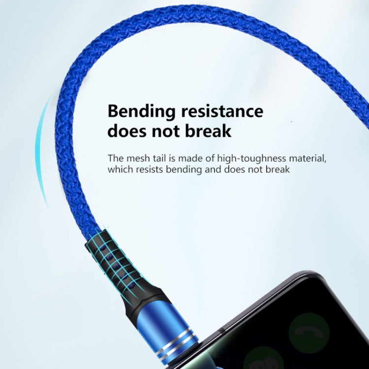 USB-C / Type-C 6A Woven Style USB Charging Cable, Cable Length: 1m
