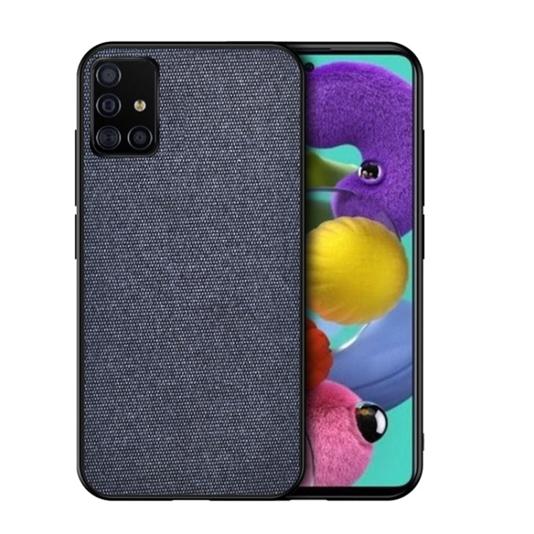 For Galaxy A71 Shockproof Cloth Texture PC + TPU Protective Case