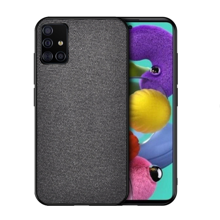 For Galaxy A71 Shockproof Cloth Texture PC + TPU Protective Case