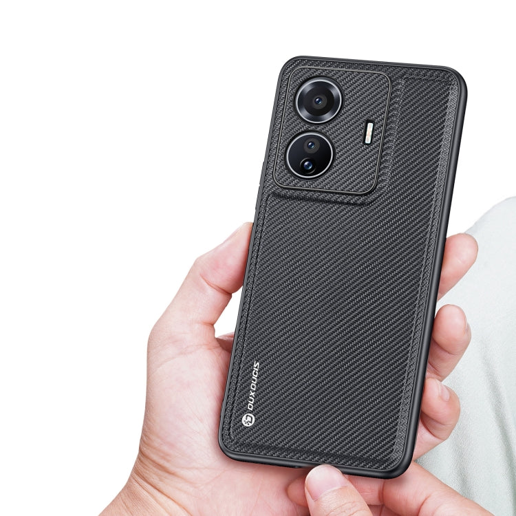 For vivo T1 5G DUX DUCIS Fino Series PU + TPU Phone Case(Black)