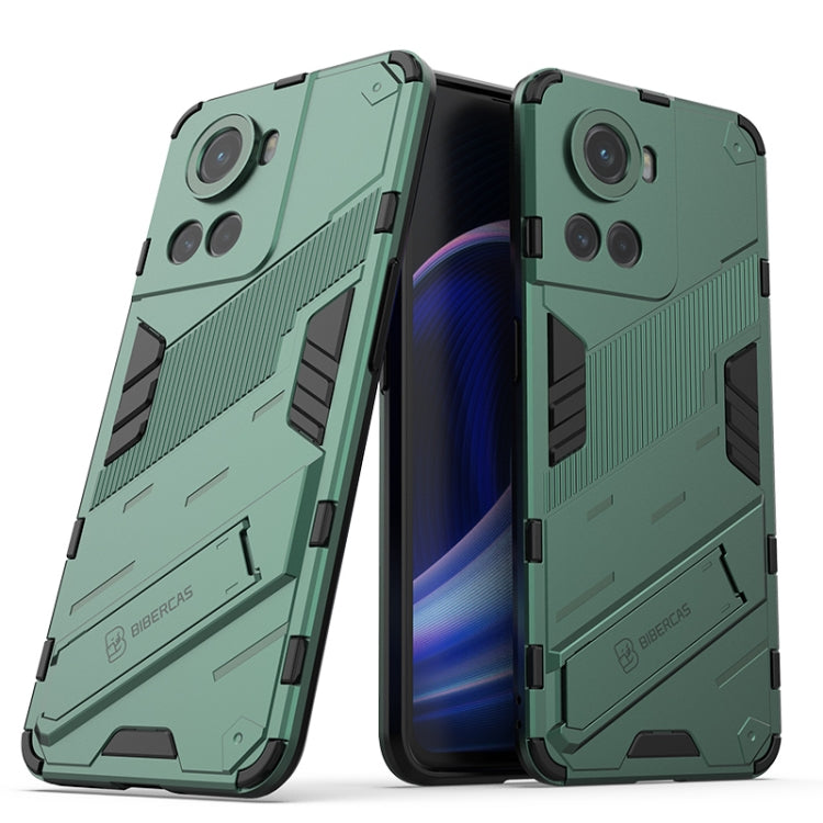 For OnePlus ACE 5G Punk Armor 2 in 1 Shockproof Phone Case with Invisible Holder