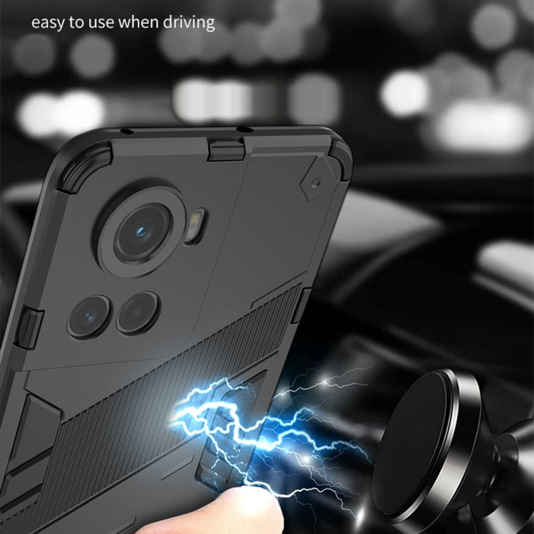 For OnePlus ACE 5G Punk Armor 2 in 1 Shockproof Phone Case with Invisible Holder