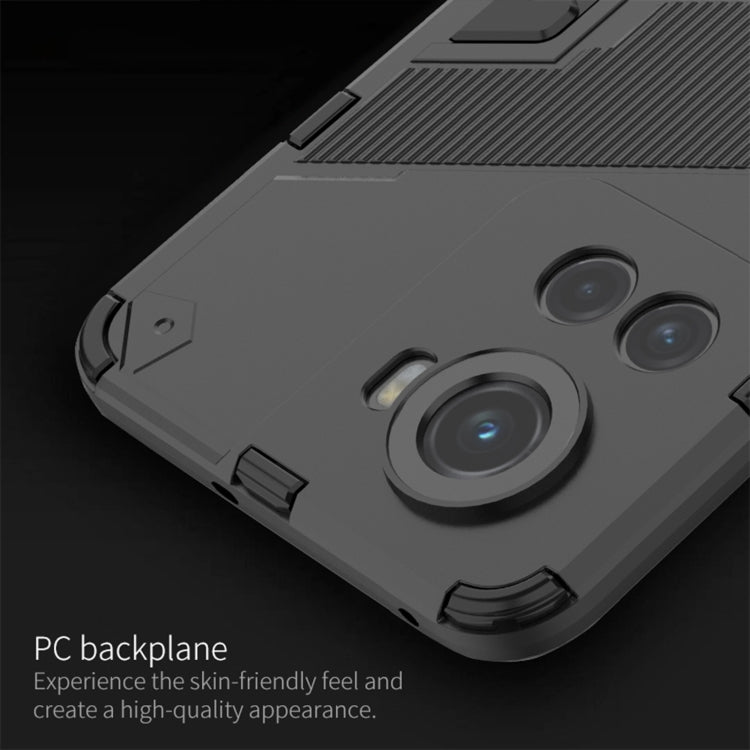 For OnePlus ACE 5G Punk Armor 2 in 1 Shockproof Phone Case with Invisible Holder