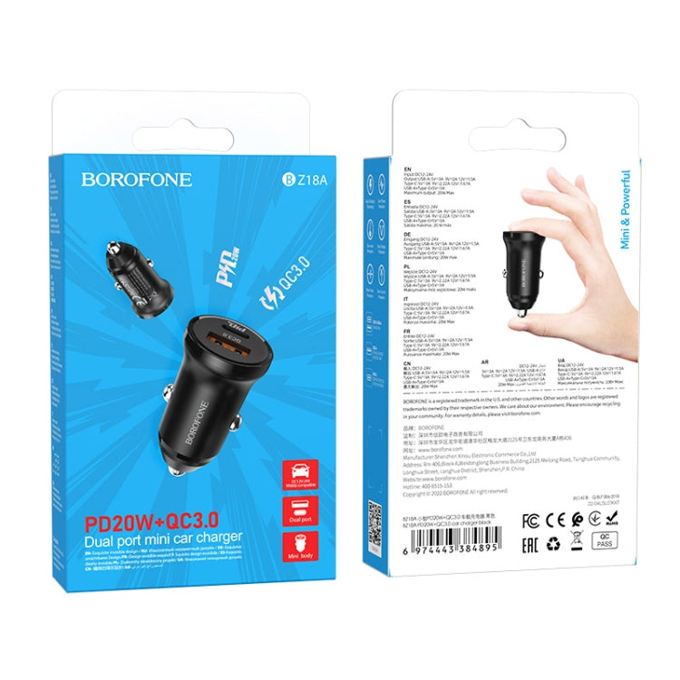 Borofone BZ18A PD20W+QC3.0 Car Charger