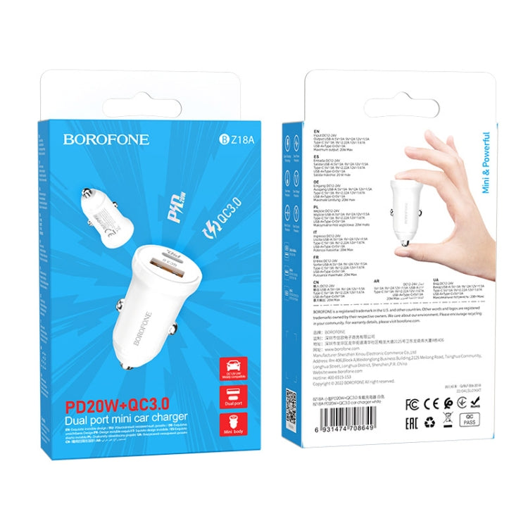 Borofone BZ18A PD20W+QC3.0 Car Charger