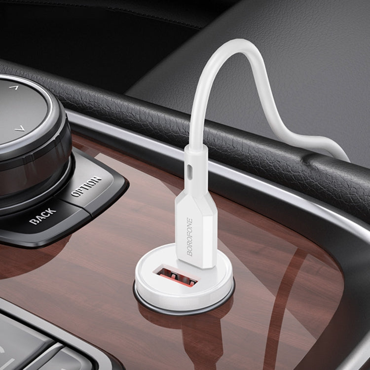 Borofone BZ18A PD20W+QC3.0 Car Charger with Type-C / USB-C to Type-C / USB-C Charging Cable