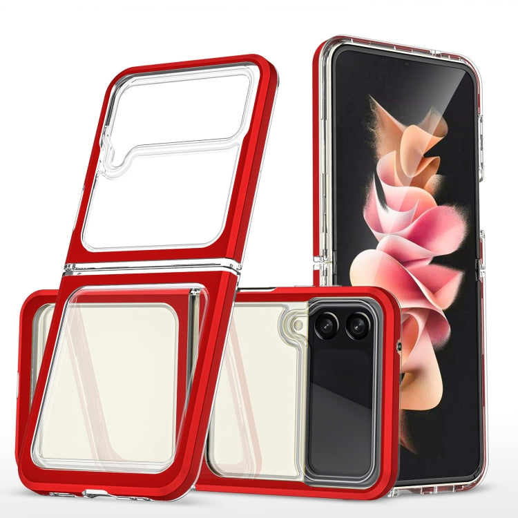 For Samsung Galaxy Z Flip4 Clear Acrylic+PC+TPU Shockproof Phone Case