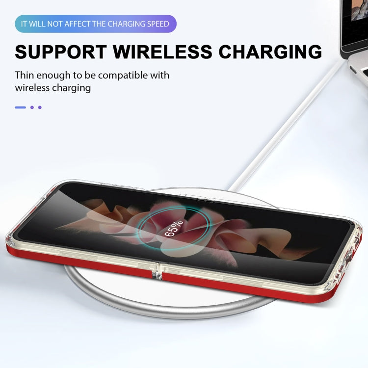 For Samsung Galaxy Z Flip4 Clear Acrylic+PC+TPU Shockproof Phone Case
