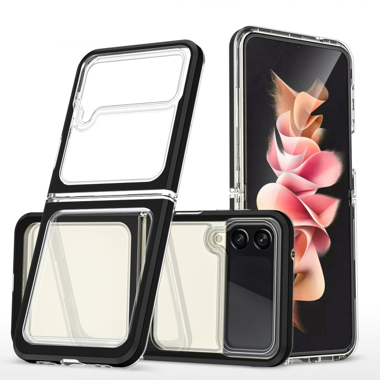 For Samsung Galaxy Z Flip4 Clear Acrylic+PC+TPU Shockproof Phone Case