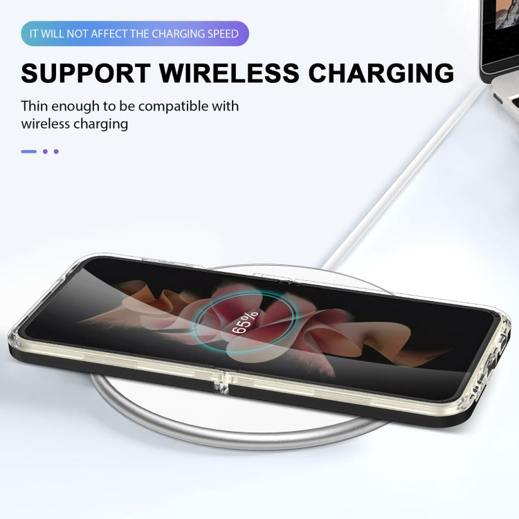 For Samsung Galaxy Z Flip4 Clear Acrylic+PC+TPU Shockproof Phone Case