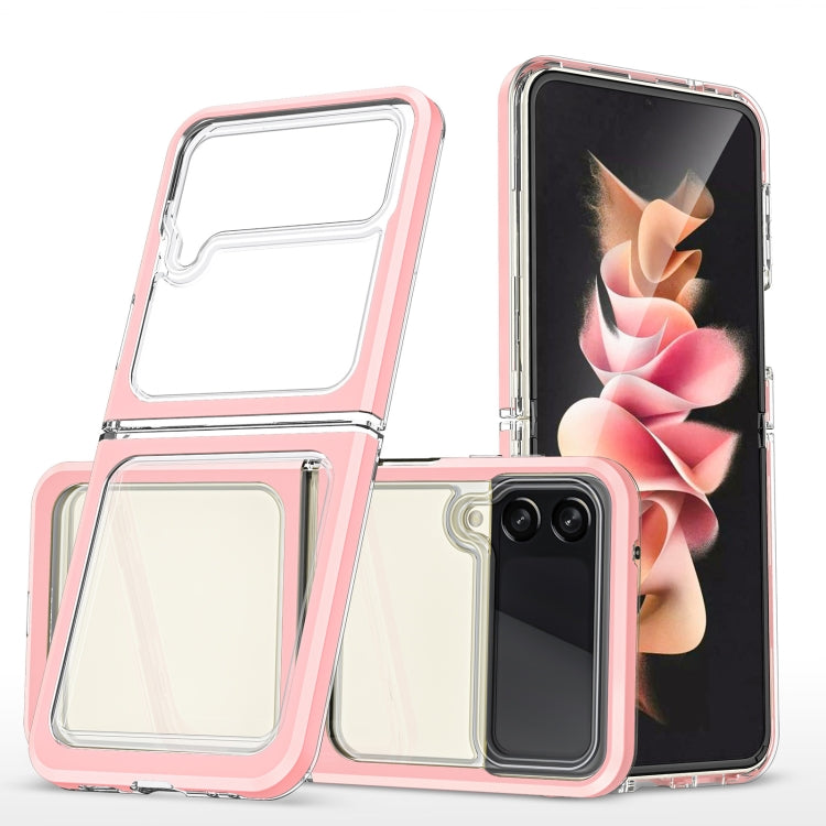 For Samsung Galaxy Z Flip4 Clear Acrylic+PC+TPU Shockproof Phone Case