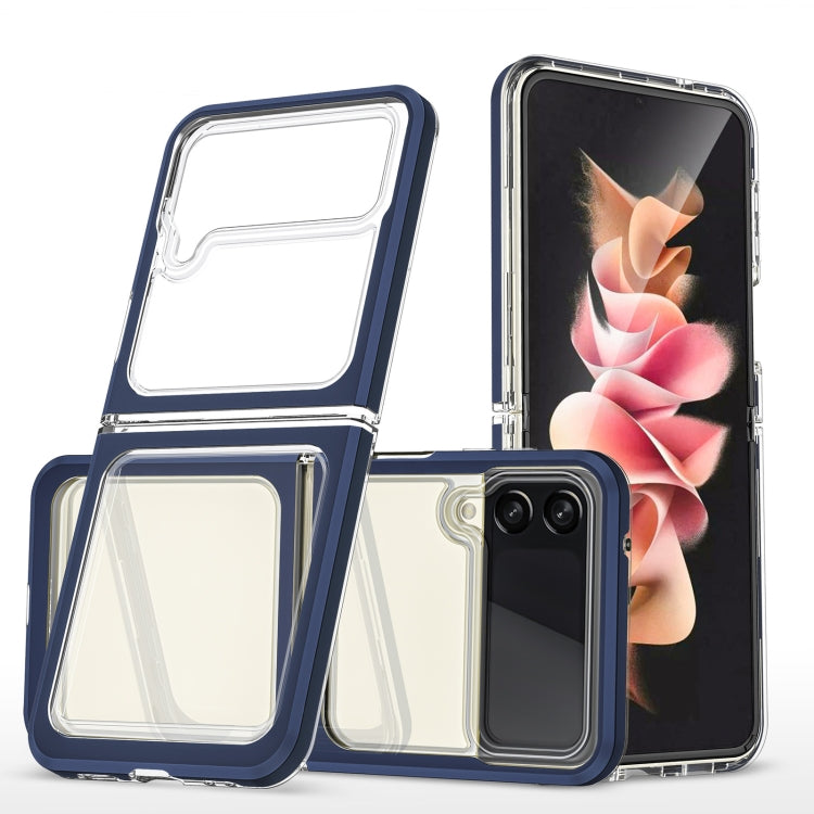 For Samsung Galaxy Z Flip4 Clear Acrylic+PC+TPU Shockproof Phone Case
