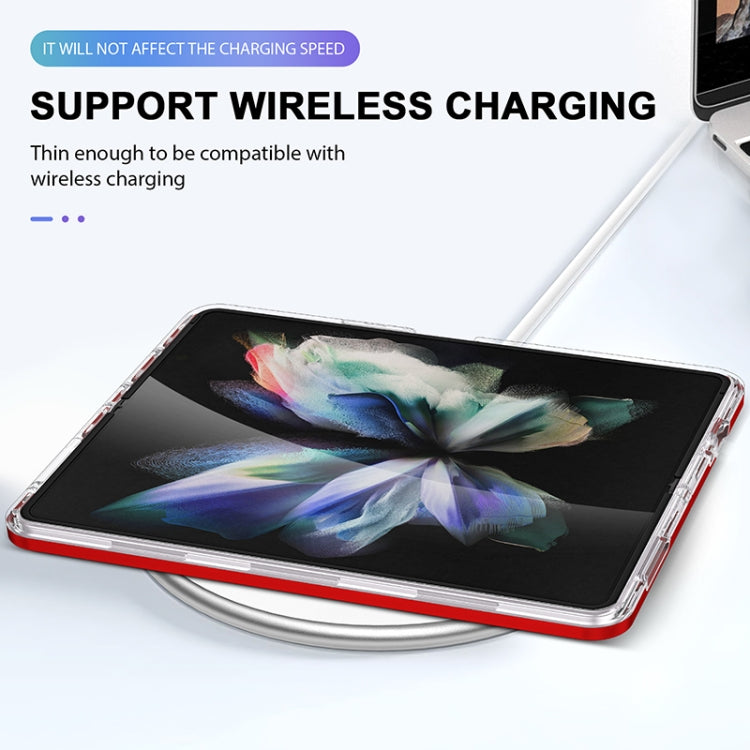 For Samsung Galaxy Z Fold4 Clear Acrylic+PC+TPU Shockproof Phone Case