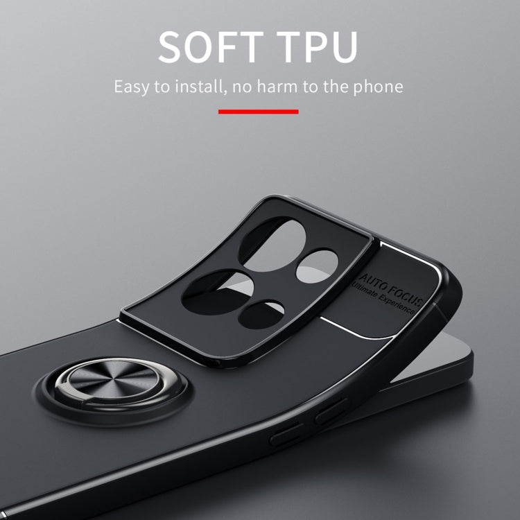 For OPPO Reno8 5G Metal Ring Holder 360 Degree Rotating TPU Phone Case