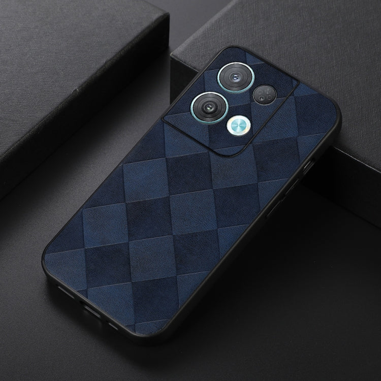 For OPPO Reno8 5G Weave Plaid PU Phone Case