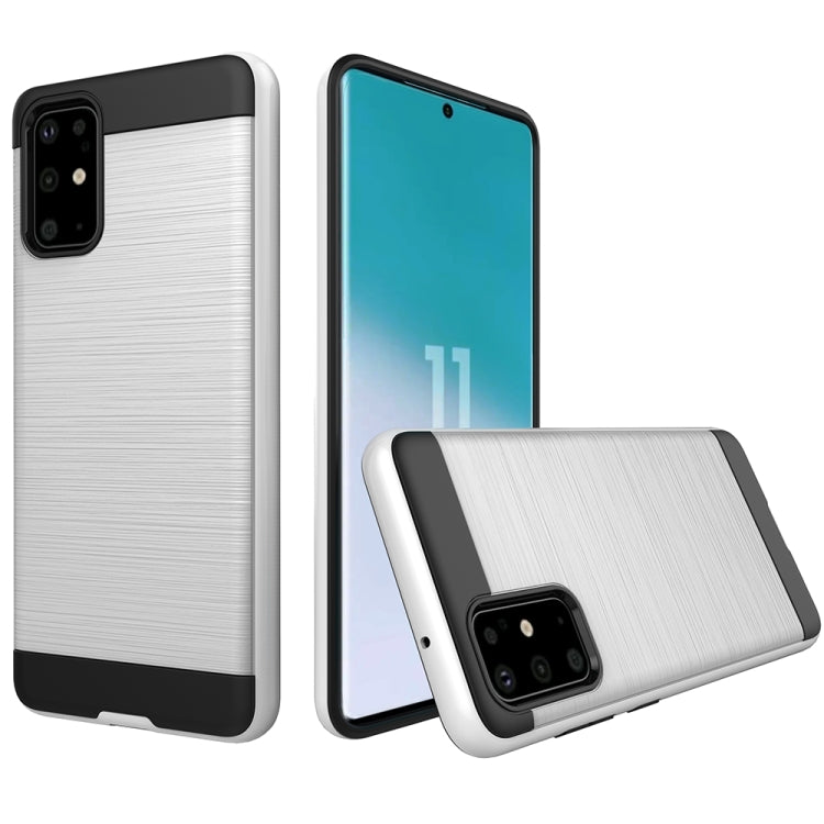 For Galaxy S20 Brushed Texture Shockproof Rugged Armor Protective Case