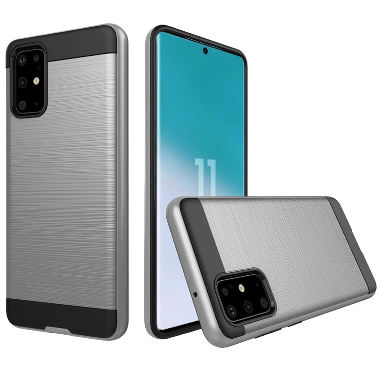 For Galaxy S20 Brushed Texture Shockproof Rugged Armor Protective Case