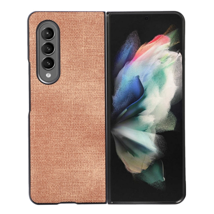 For Samsung Galaxy Z Fold4 Brugg Texture PU+TPU+PC Shockproof Phone Case