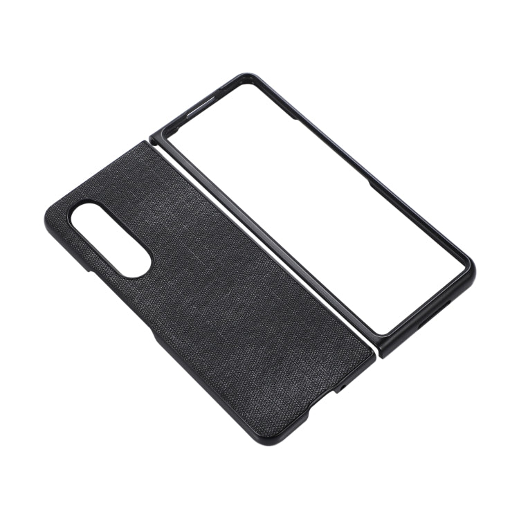 For Samsung Galaxy Z Fold4 Brugg Texture PU+TPU+PC Shockproof Phone Case
