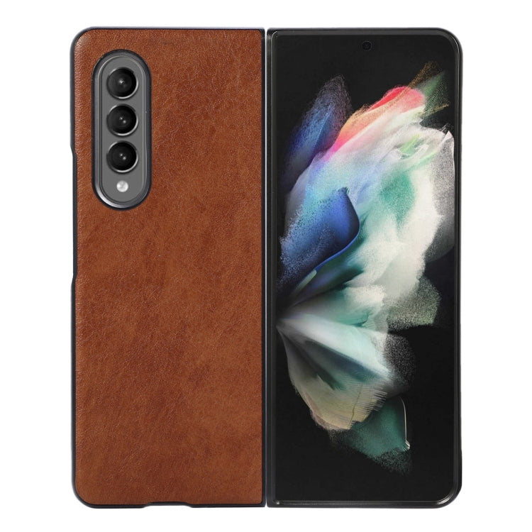 For Samsung Galaxy Z Fold4 FaletteTexture PU+TPU+PC Shockproof Phone Case