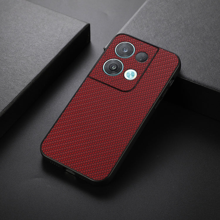 For OPPO Reno8 Carbon Fiber Texture Shockproof Protective Phone Case