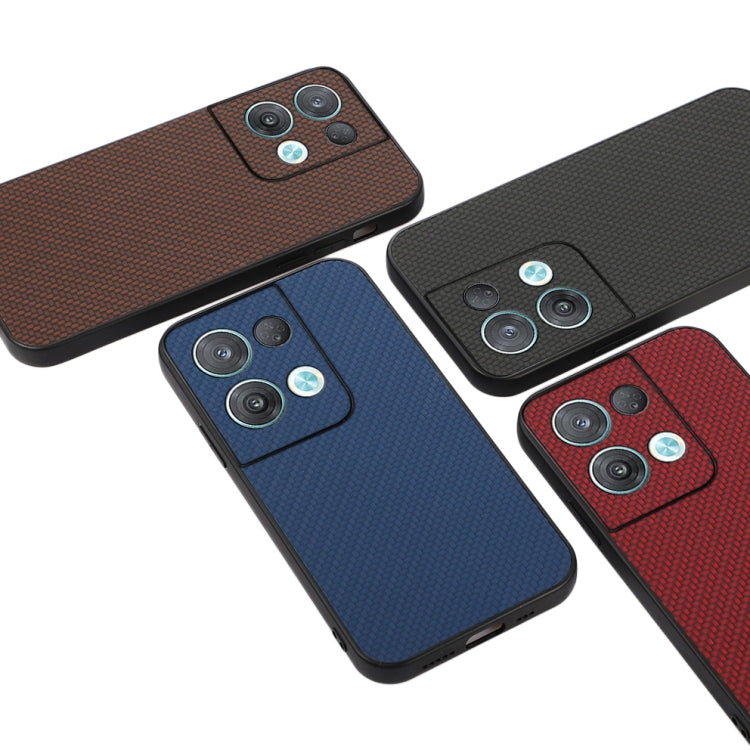 For OPPO Reno8 Pro Carbon Fiber Texture Shockproof Protective Phone Case