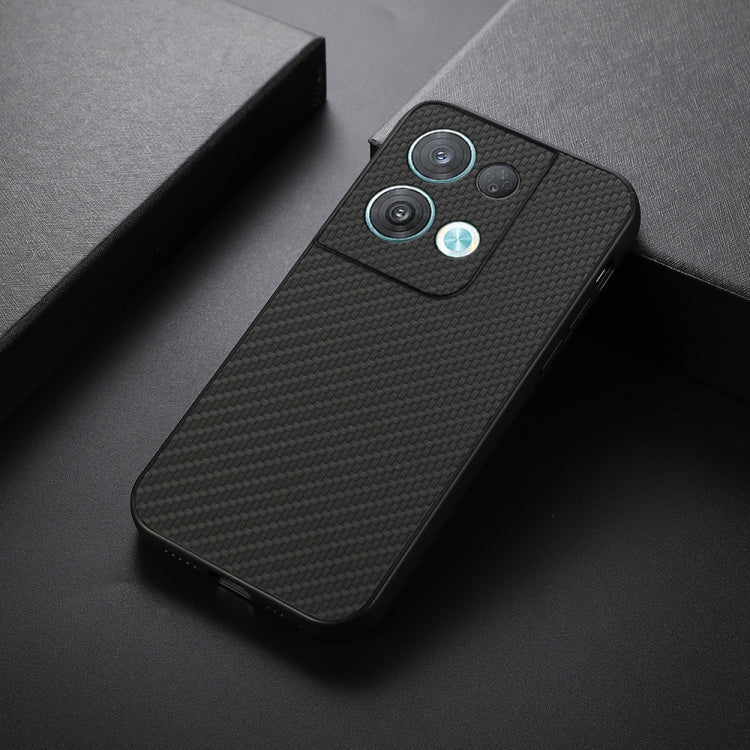 For OPPO Reno8 Pro Carbon Fiber Texture Shockproof Protective Phone Case