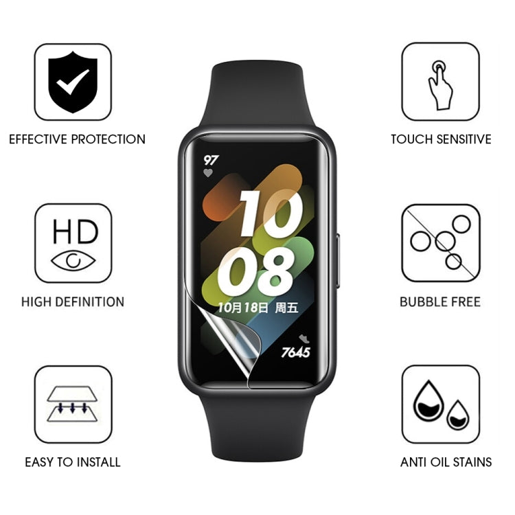 5 PCS For Huawei Band 7 / 7 NFC HD Scratch-proof Full Screen TPU Soft Film