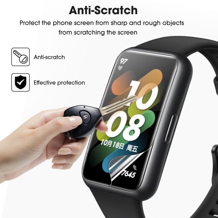 5 PCS For Huawei Band 7 / 7 NFC HD Scratch-proof Full Screen TPU Soft Film