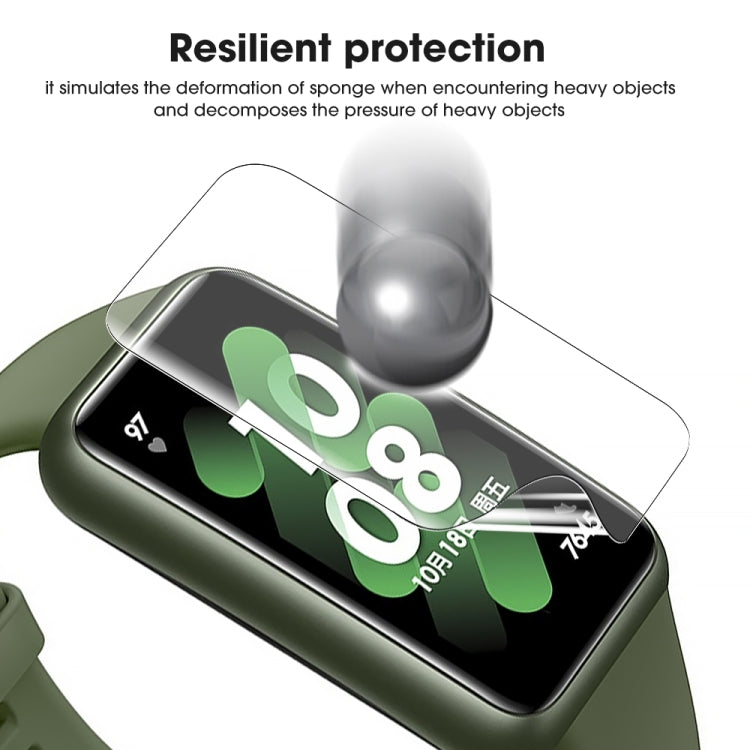 5 PCS For Huawei Band 7 / 7 NFC HD Scratch-proof Full Screen TPU Soft Film