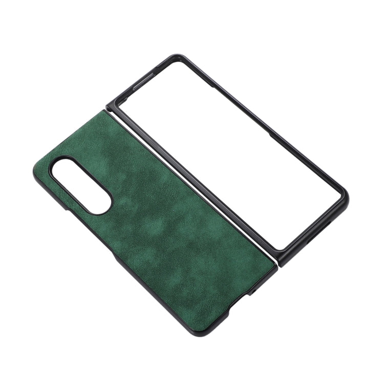 For Samsung Galaxy Z Fold4 Morocco Texture PU+TPU+PC Shockproof Phone Case