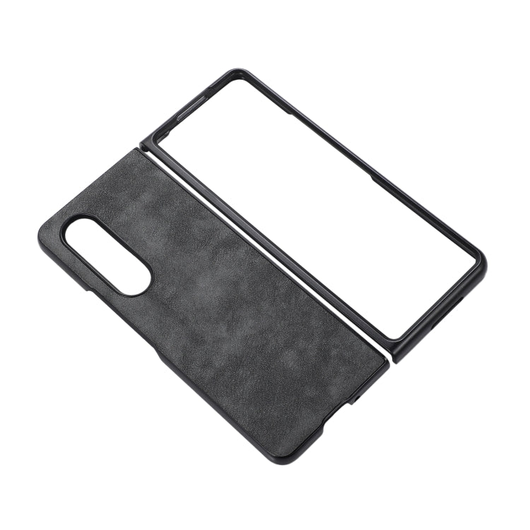 For Samsung Galaxy Z Fold4 Morocco Texture PU+TPU+PC Shockproof Phone Case