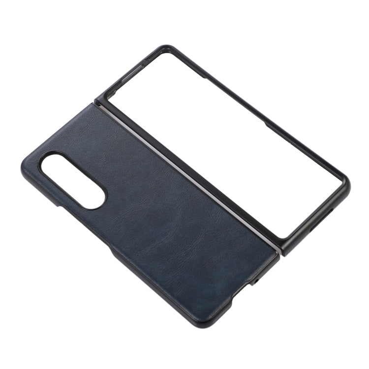 For Samsung Galaxy Z Fold4 Cowhide Texture PU Phone Case
