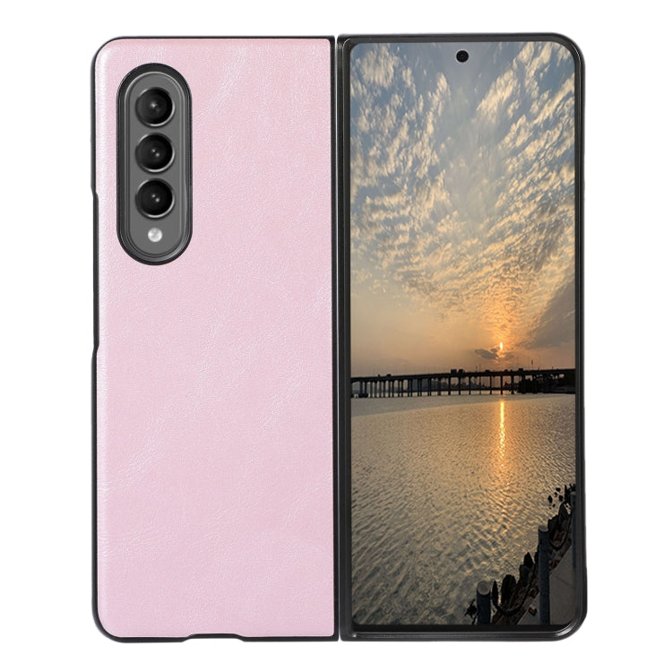 For Samsung Galaxy Z Fold4 Cowhide Texture PU Phone Case