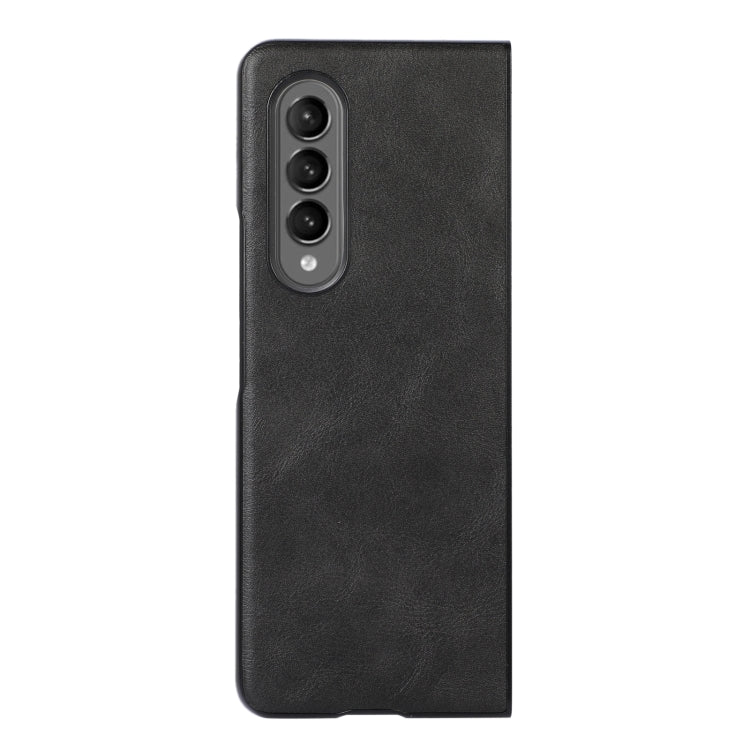 For Samsung Galaxy Z Fold4 Cowhide Texture PU Phone Case