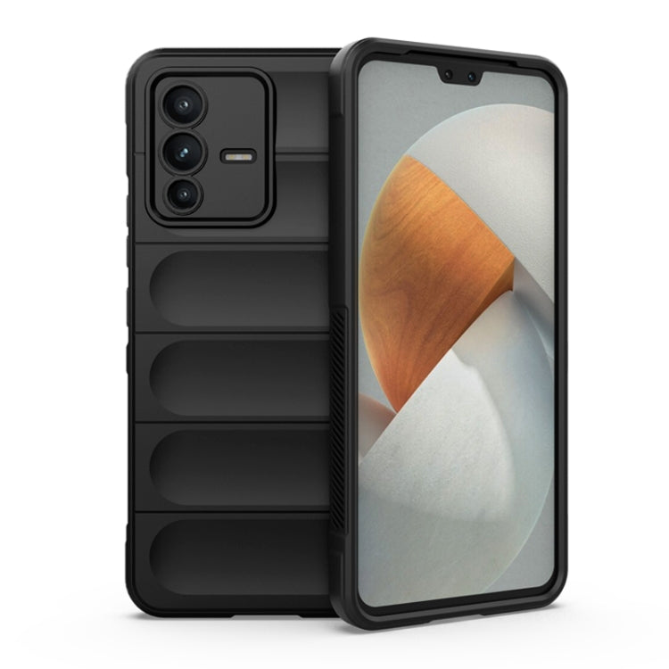 For vivo S12 Magic Shield TPU + Flannel Phone Case