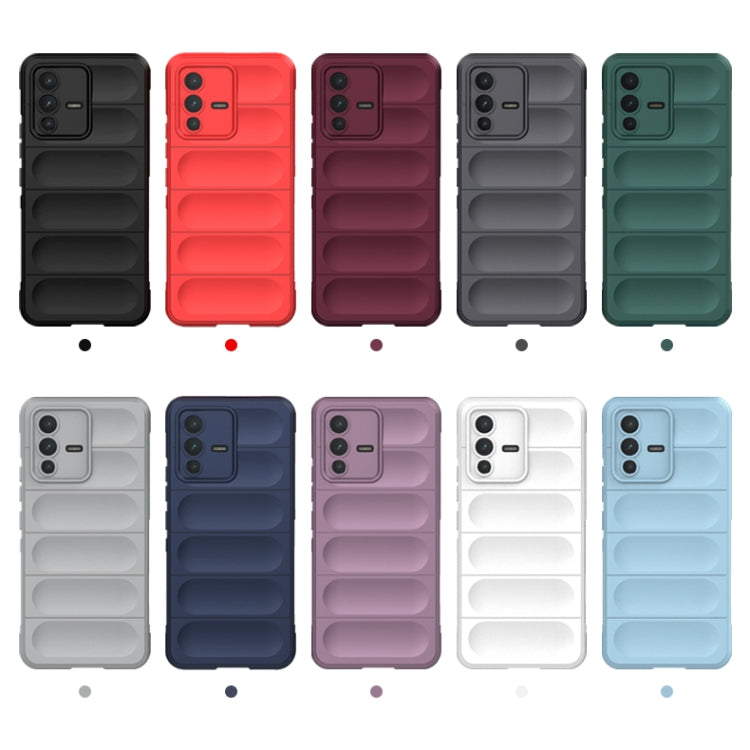 For vivo S12 Magic Shield TPU + Flannel Phone Case