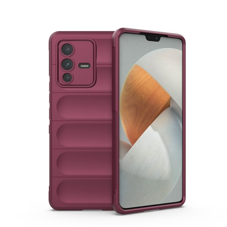 For vivo S12 Pro Magic Shield TPU + Flannel Phone Case