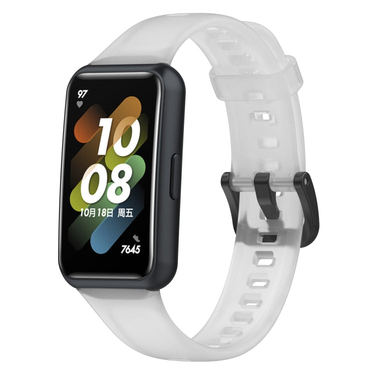 For Huawei Band 7 / 7 NFC Transparent Silicone Watch Band