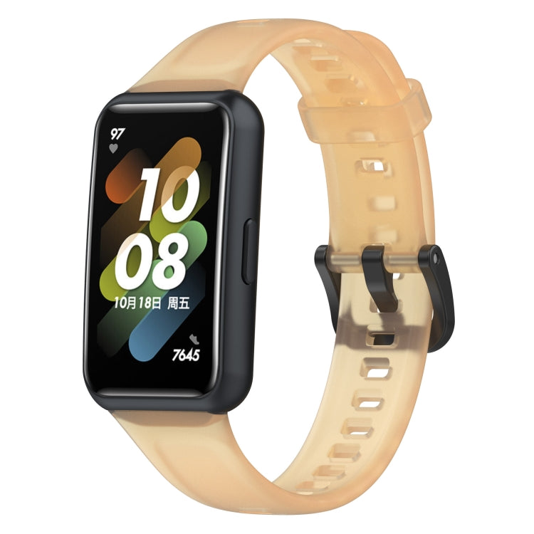 For Huawei Band 7 / 7 NFC Transparent Silicone Watch Band