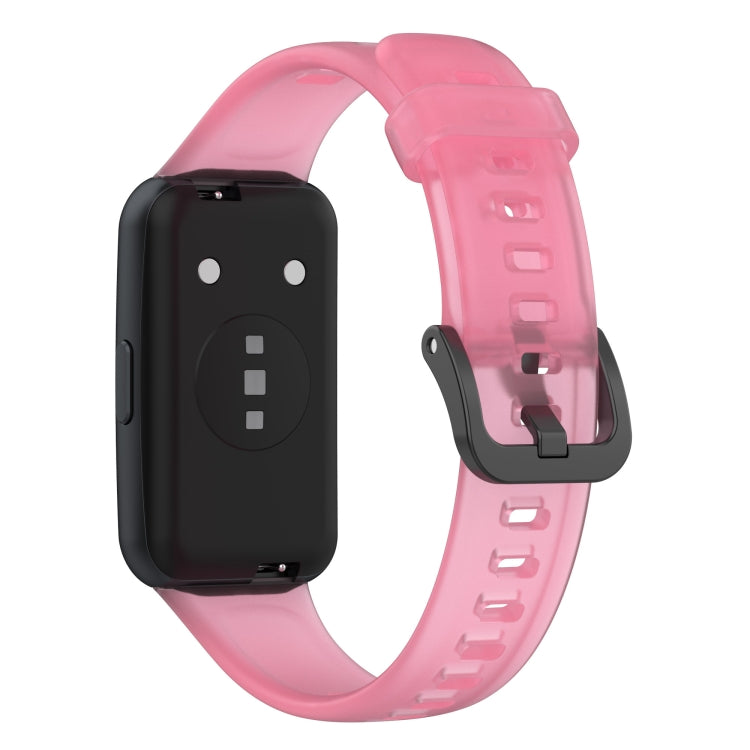 For Huawei Band 7 / 7 NFC Transparent Silicone Watch Band