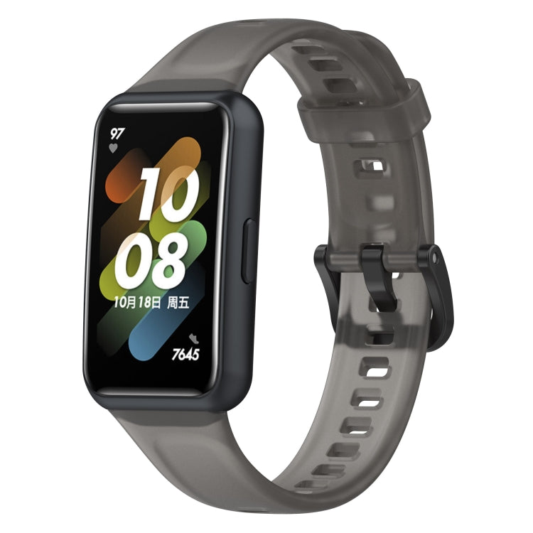 For Huawei Band 7 / 7 NFC Transparent Silicone Watch Band
