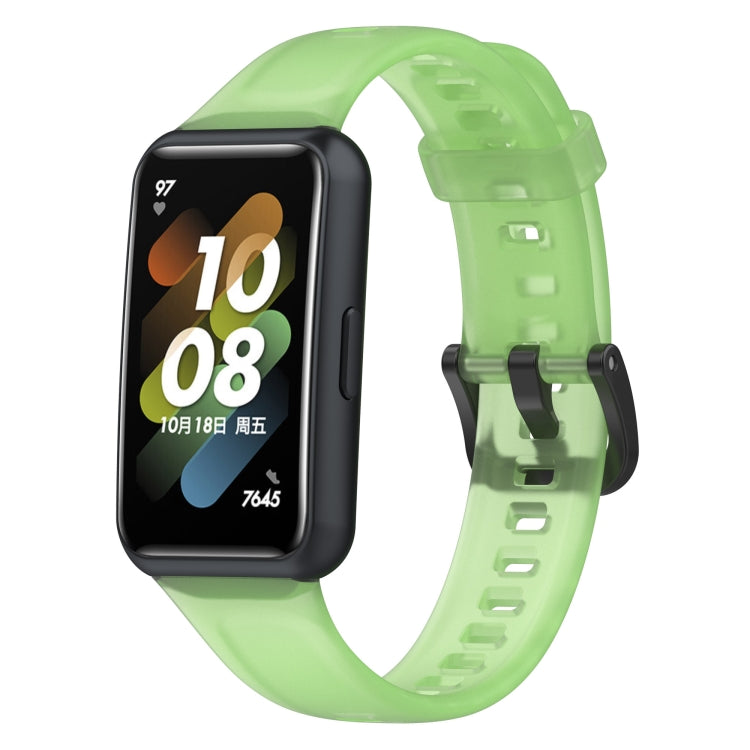 For Huawei Band 7 / 7 NFC Transparent Silicone Watch Band