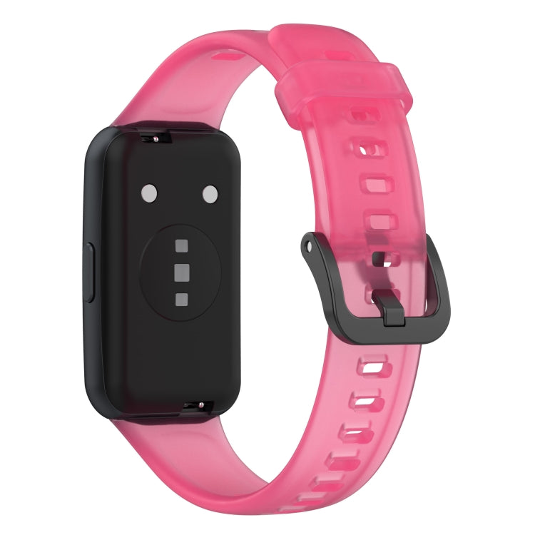 For Huawei Band 7 / 7 NFC Transparent Silicone Watch Band