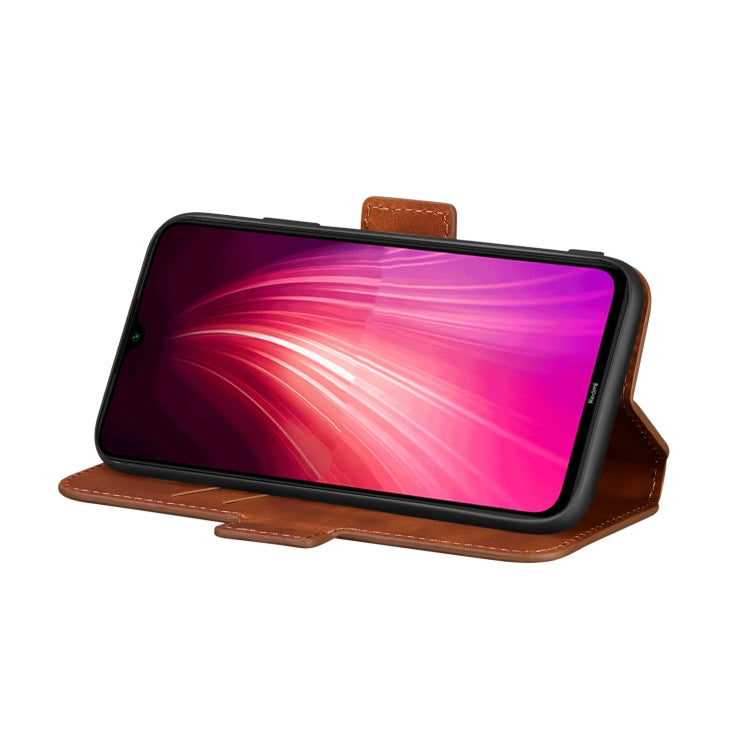 For Xiaomi Redmi Note 8T Retro Frosted Oil Side Horizontal Flip Case with Holder & Card Slots