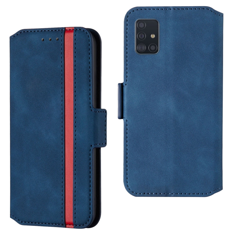 For Galaxy A51 Retro Frosted Oil Side Horizontal Flip Case with Holder & Card Slots