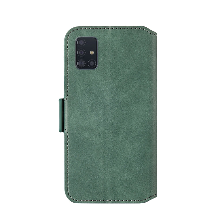 For Galaxy A51 Retro Frosted Oil Side Horizontal Flip Case with Holder & Card Slots